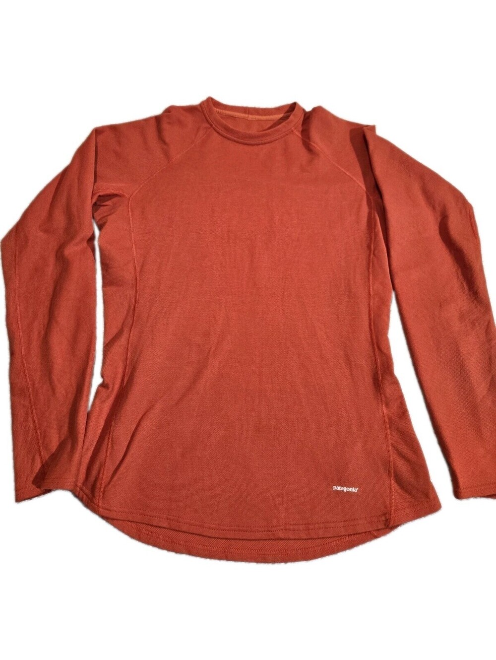 patagonia womens xl Performance Top Orange Breathable Base Layer Capilene